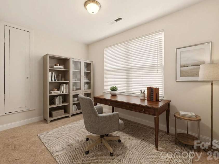 16408 Mckee Ridge Drive, Charlotte, NC 28278.  MLS# CAR4406733, YatesRealty ID 41225. Virtually staged upstairs office
