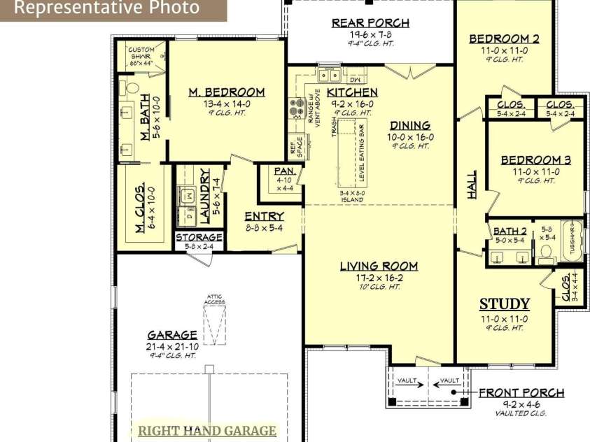 118 Arboretum Way, Shelby, NC 28150.  MLS# CAR4409924, YatesRealty ID 41230. Floorplan Rendering