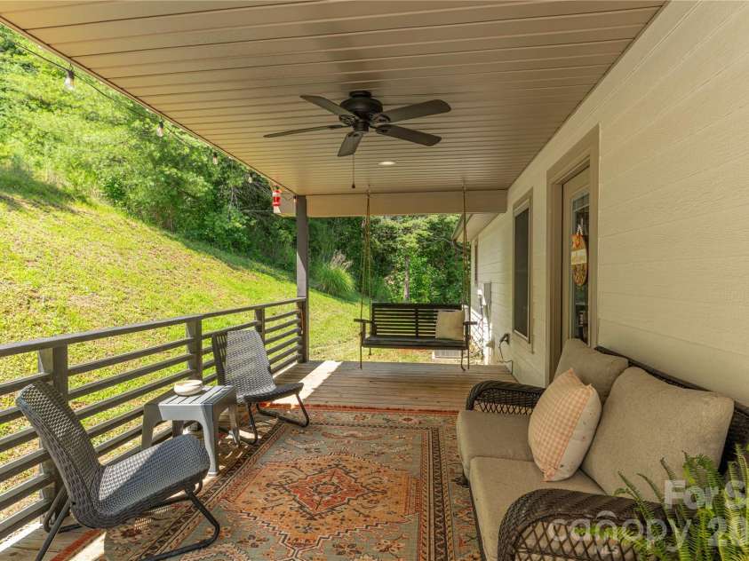 68 Clear View Drive, Mars Hill, NC 28754.  MLS# CAR4410650, YatesRealty ID 41241. Covered porch off driveway
