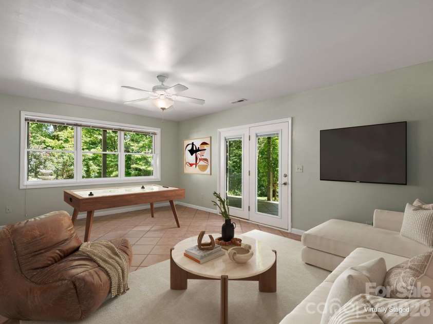 1572 Brushy Fork Road, Sylva, NC 28779.  MLS# CAR4404405, YatesRealty ID 41243. Virtually Staged. TV is virtual and does not convey bc it is virtual