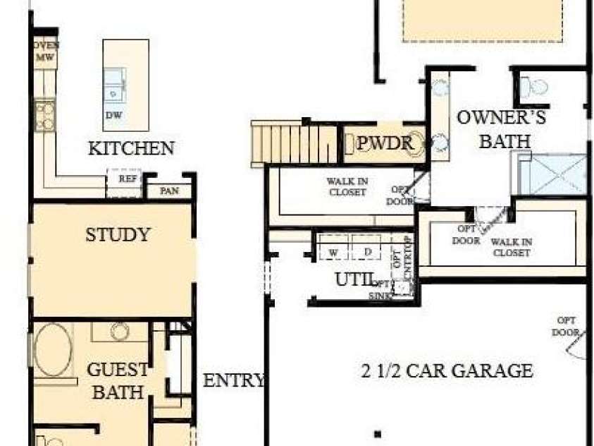 3236 Gavin Lane, Harrisburg, NC 28075.  MLS# CAR4411142, YatesRealty ID 41248. Level 1 Layout