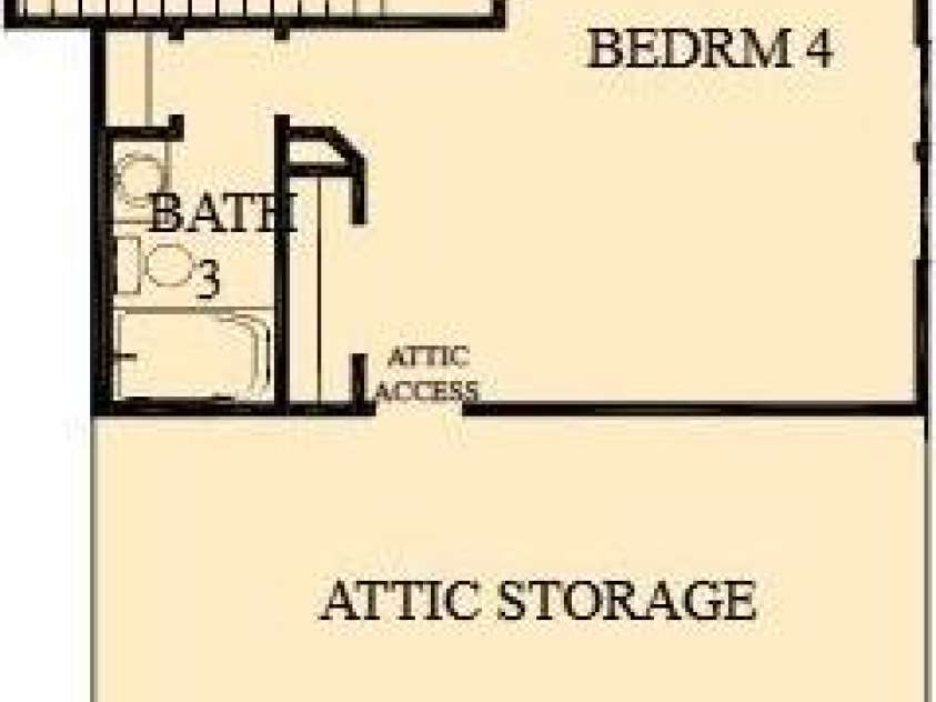 3236 Gavin Lane, Harrisburg, NC 28075.  MLS# CAR4411142, YatesRealty ID 41248. Level 2 Layout
