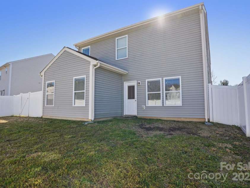 616 Smokehouse Lane, Albemarle, NC 28001.  MLS# CAR4231817, YatesRealty ID 4125. Fenced in backyard
