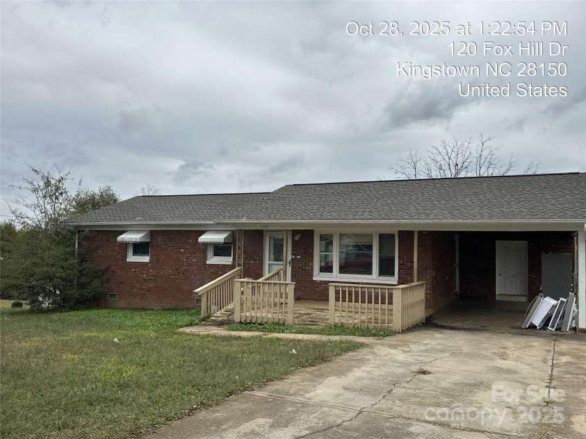 120 Foxhill Drive, Kingstown, NC 28150.  MLS# CAR4330121, YatesRealty ID 4126. 
