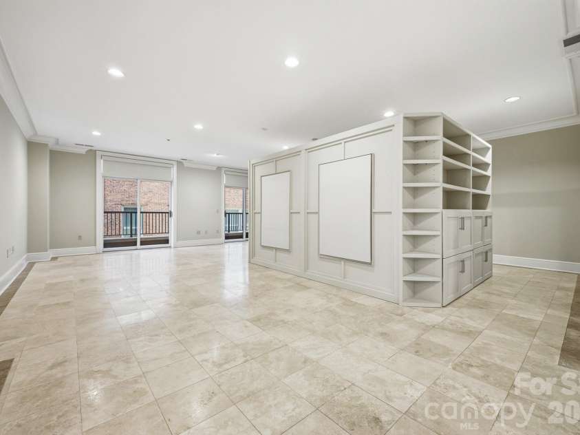 21 Battery Park Avenue, Asheville, NC 28801.  MLS# CAR4366856, YatesRealty ID 4126. View From Breakfast Bar to Balconies No Staging