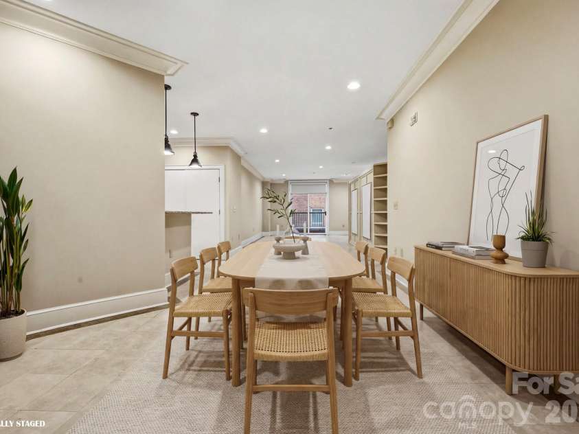 21 Battery Park Avenue, Asheville, NC 28801.  MLS# CAR4366856, YatesRealty ID 4126. Virtually Staged Dining Area