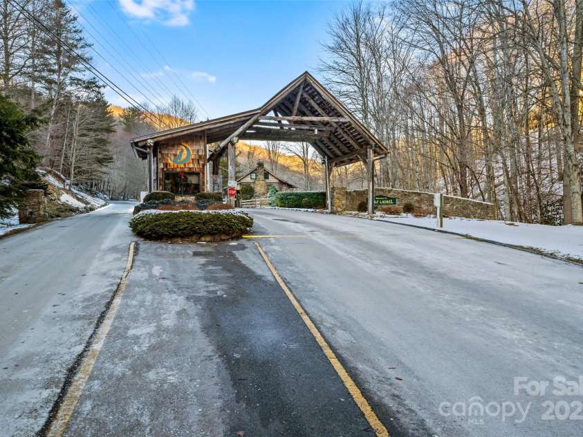 585 Granny Lewis Lane, Mars Hill, NC 28754.  MLS# CAR4241096, YatesRealty ID 4127. Gated Community Entrance