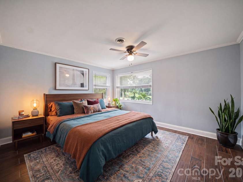 236 Governors View Road, Asheville, NC 28805.  MLS# CAR4409407, YatesRealty ID 41275. Bedroom #1 (virtually staged)