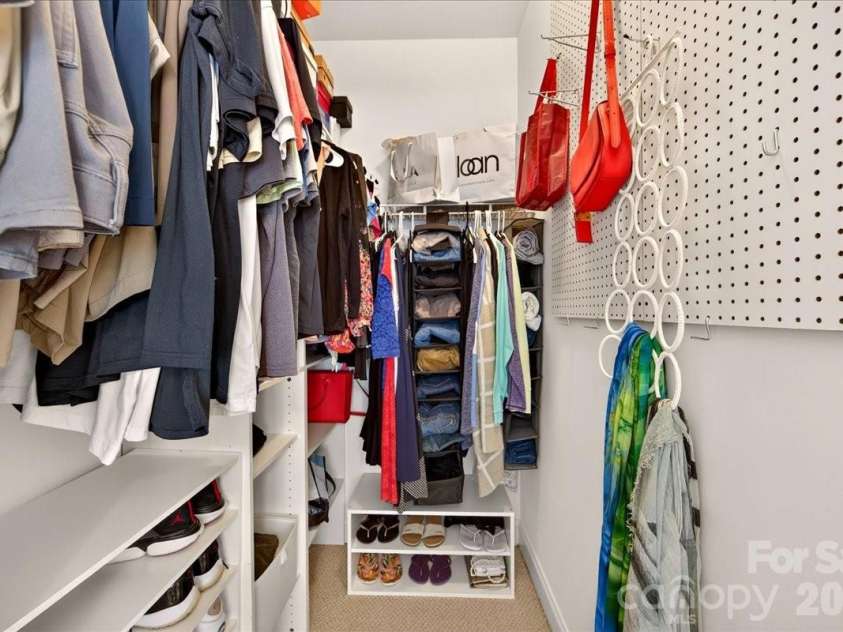 4632 Dabney Vigor Drive, Charlotte, NC 28209.  MLS# CAR4405775, YatesRealty ID 41279. Primary custom walk-in closet