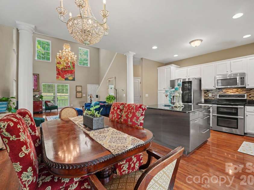 128 La Agua Lane, Troutman, NC 28166.  MLS# CAR4406062, YatesRealty ID 41295. Dining room