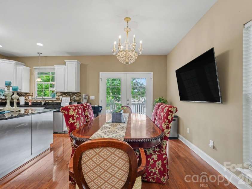 128 La Agua Lane, Troutman, NC 28166.  MLS# CAR4406062, YatesRealty ID 41295. Dining room