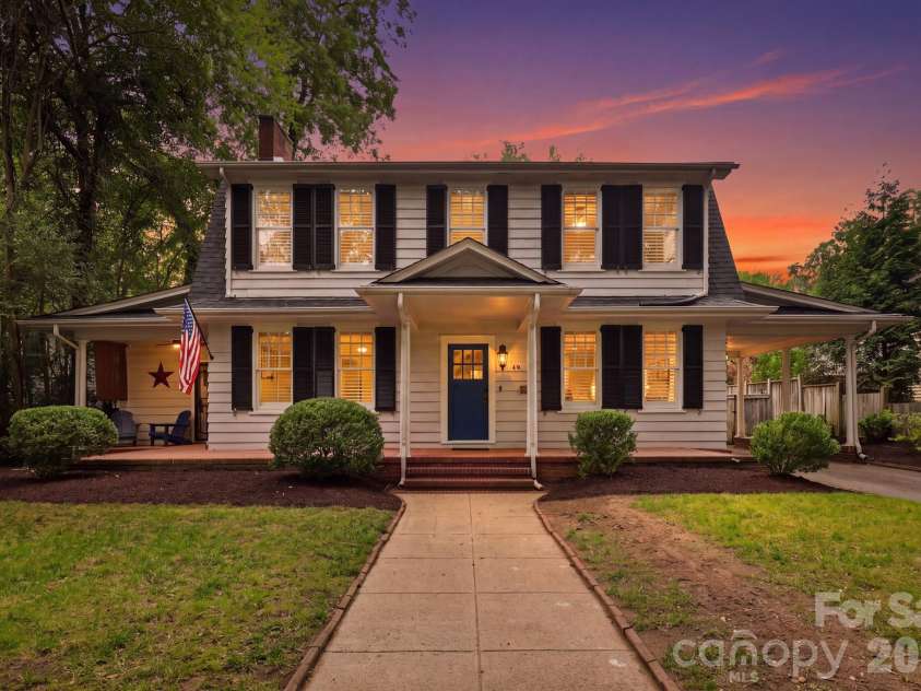 46 Marsh Avenue, Concord, NC 28025.  MLS# CAR4409053, YatesRealty ID 41296. Digitally altered to show evening
