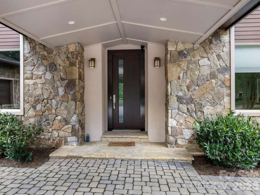 2011 Sharon Avenue, Charlotte, NC 28211.  MLS# CAR4409632, YatesRealty ID 41300. Covered Front Entry