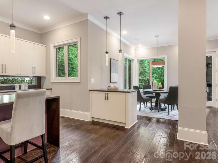2011 Sharon Avenue, Charlotte, NC 28211.  MLS# CAR4409632, YatesRealty ID 41300. Kitchen to Breakfast Area
