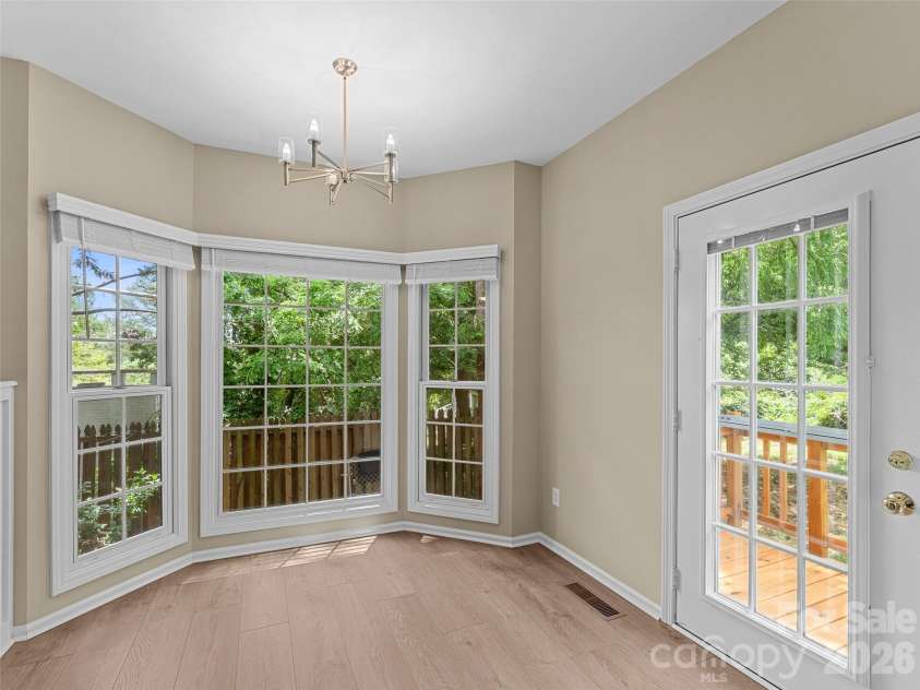 66 Hyde Avenue, Tryon, NC 28782.  MLS# CAR4403009, YatesRealty ID 41303. Dining area