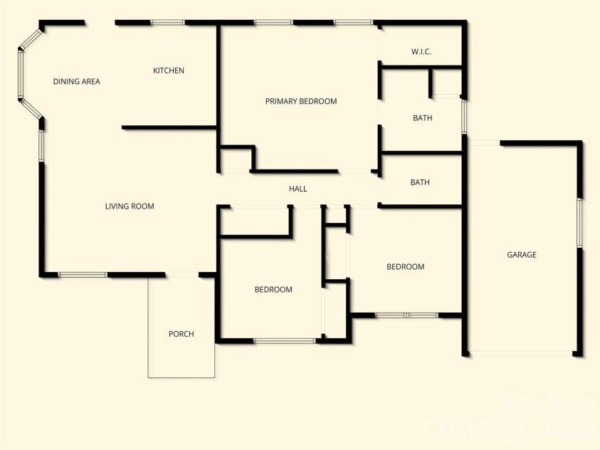 66 Hyde Avenue, Tryon, NC 28782.  MLS# CAR4403009, YatesRealty ID 41303. Floor Sketch