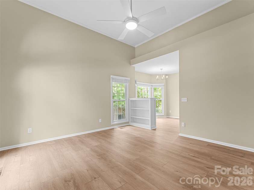 66 Hyde Avenue, Tryon, NC 28782.  MLS# CAR4403009, YatesRealty ID 41303. Open Floor Plan between LR & DR