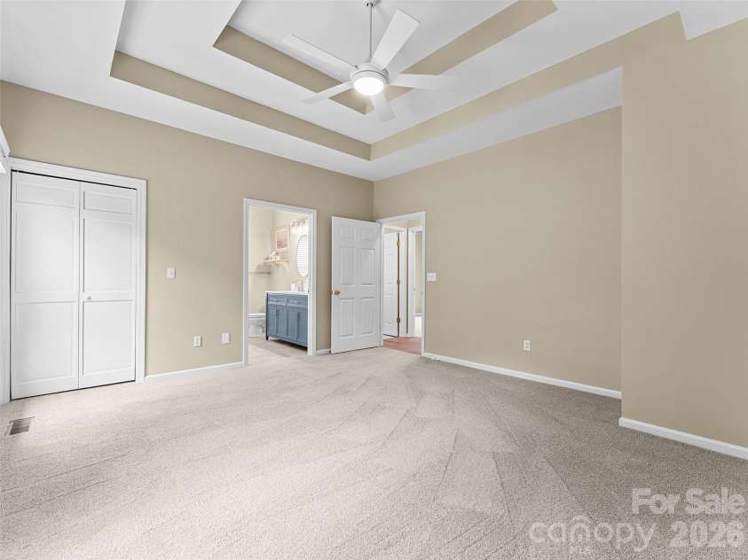 66 Hyde Avenue, Tryon, NC 28782.  MLS# CAR4403009, YatesRealty ID 41303. Primary BR with ensuite bath and walk-in closet