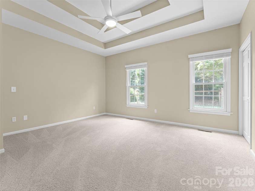 66 Hyde Avenue, Tryon, NC 28782.  MLS# CAR4403009, YatesRealty ID 41303. Primary BR with Tray Ceilings