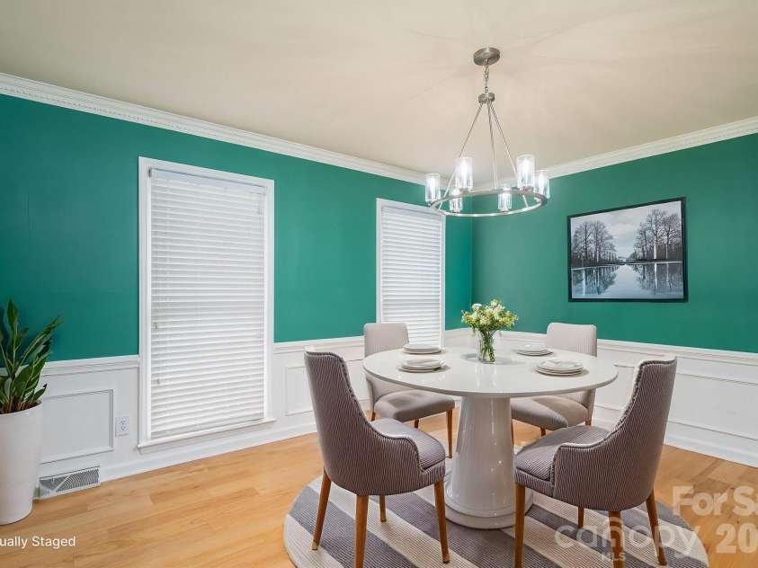 1308 Dumbarton Road, Gastonia, NC 28054.  MLS# CAR4396457, YatesRealty ID 41313. Virtually Staged Dining Room