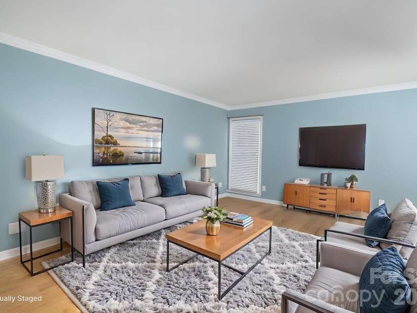 1308 Dumbarton Road, Gastonia, NC 28054.  MLS# CAR4396457, YatesRealty ID 41313. Virtually Staged Living Room