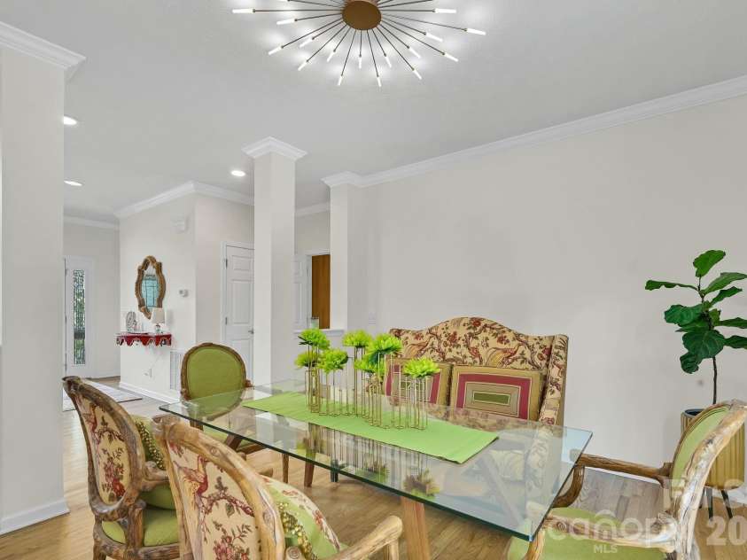 77 Carriage West Drive, Hendersonville, NC 28791.  MLS# CAR4403806, YatesRealty ID 41315. Dining Room Facing Kitchen