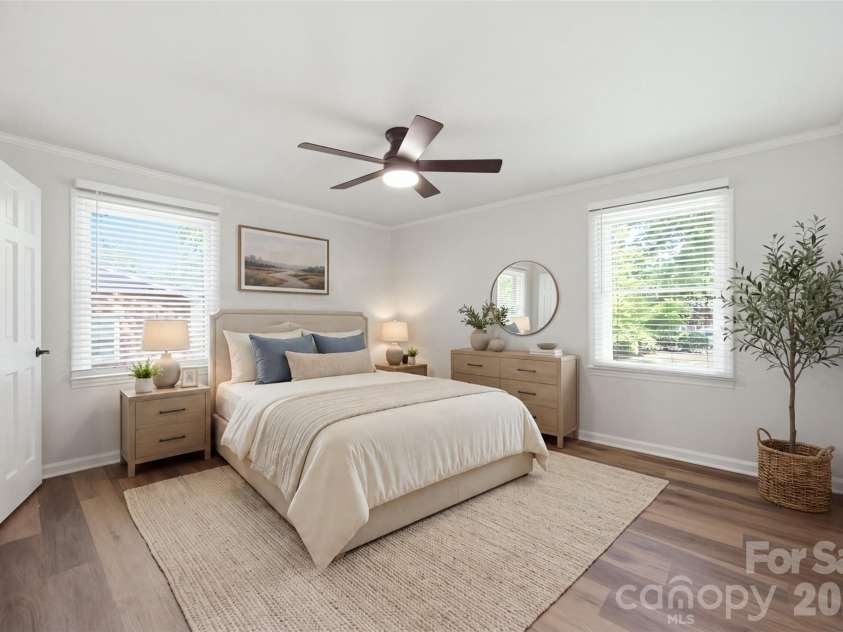 1403 Georgia Avenue, Monroe, NC 28112.  MLS# CAR4410762, YatesRealty ID 41332. Primary Bedroom AI Staged