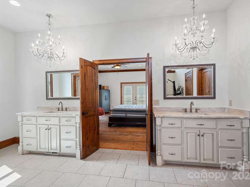5510 Hoodtown Road, Sharon, SC 29742.  MLS# CAR4182938, YatesRealty ID 4135. Primary bedroom bathroom vanity area