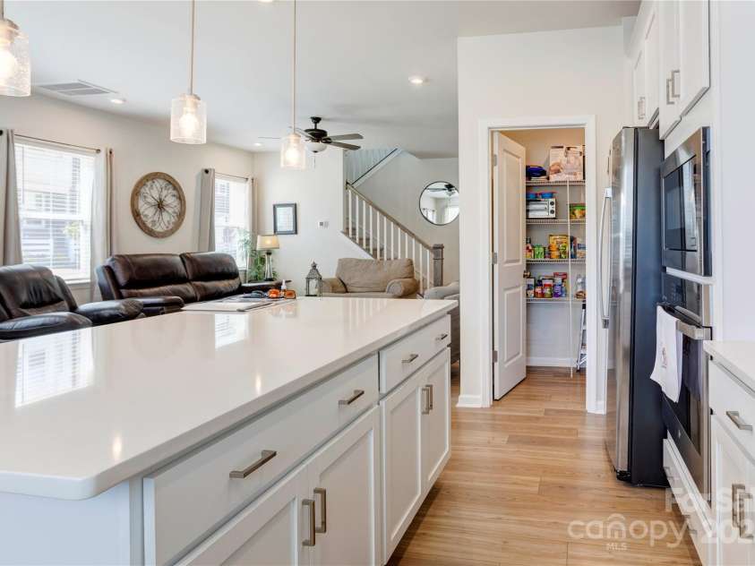 6391 Lopez Court, Kannapolis, NC 28081.  MLS# CAR4239053, YatesRealty ID 4137. Abundant workspace and pantry.