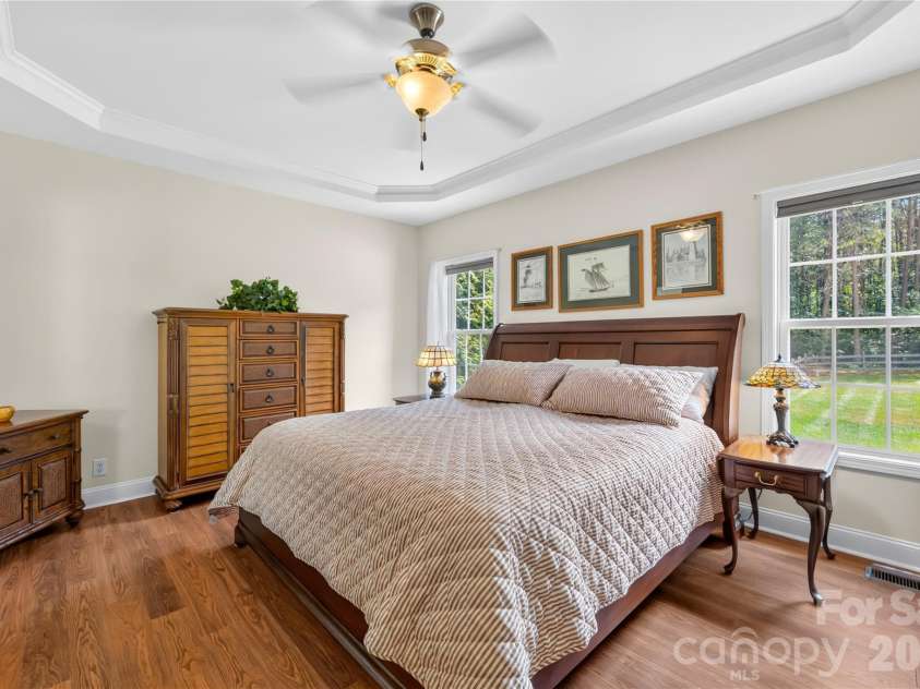 144 Quail Haven Drive, Troutman, NC 28166.  MLS# CAR4401635, YatesRealty ID 41381. Primary bedroom on main