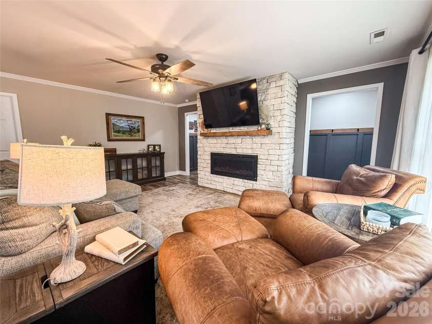 402 Wilton Avenue, West Jefferson, NC 28694.  MLS# CAR4411426, YatesRealty ID 41401. Living room