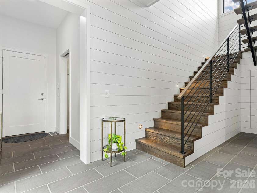 25 Bartrams Walk Drive, Asheville, NC 28804.  MLS# CAR4402146, YatesRealty ID 41418. The house has the infrastructure to add an elevator if desired.