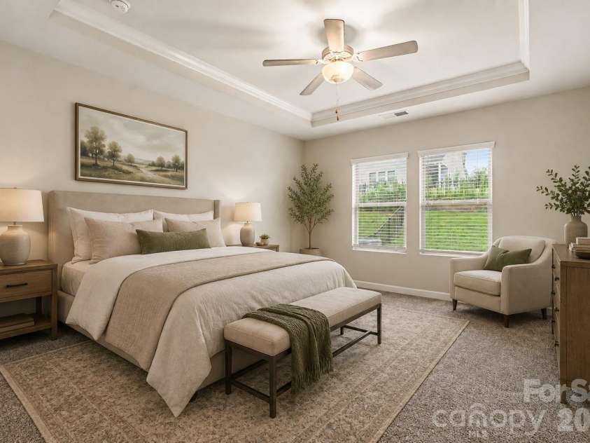6863 Good News Drive, Charlotte, NC 28215.  MLS# CAR4411633, YatesRealty ID 41469. Virtually Staged Main Level Primary Suite