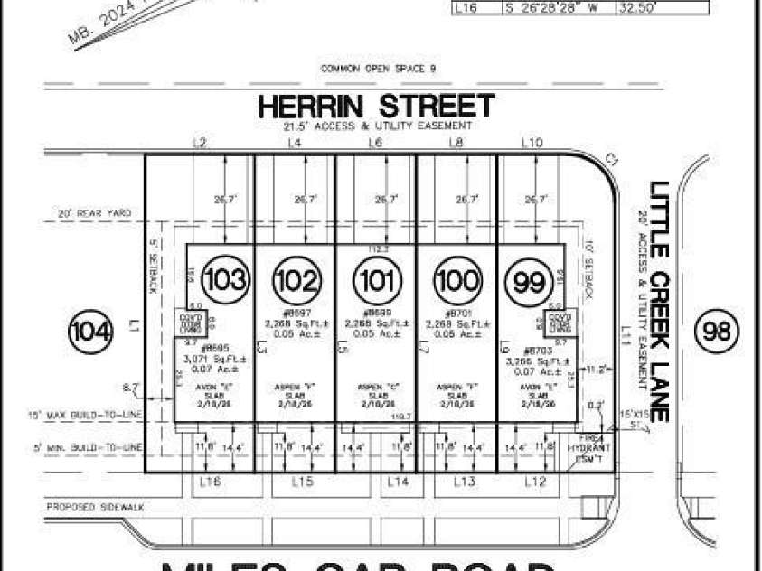 8699 Miles Gap Road, Indian Land, SC 29707.  MLS# CAR4411805, YatesRealty ID 41478. 8699 Miles Gap Road - Plot Plan