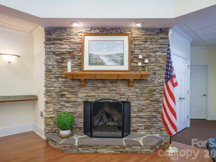 509 26th Avenue, Hickory, NC 28601.  MLS# CAR4411595, YatesRealty ID 41482. Clubhouse Fireplace