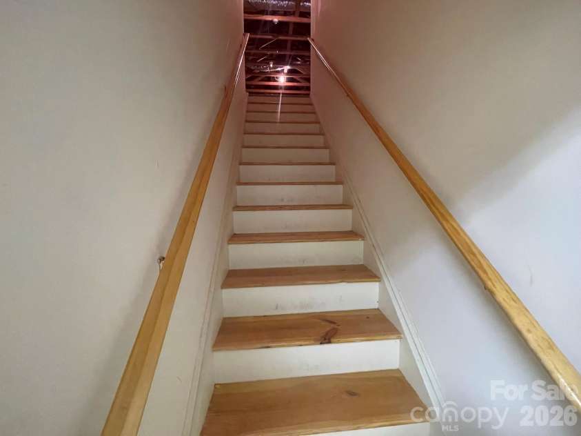 509 26th Avenue, Hickory, NC 28601.  MLS# CAR4411595, YatesRealty ID 41482. Stairs to Attic