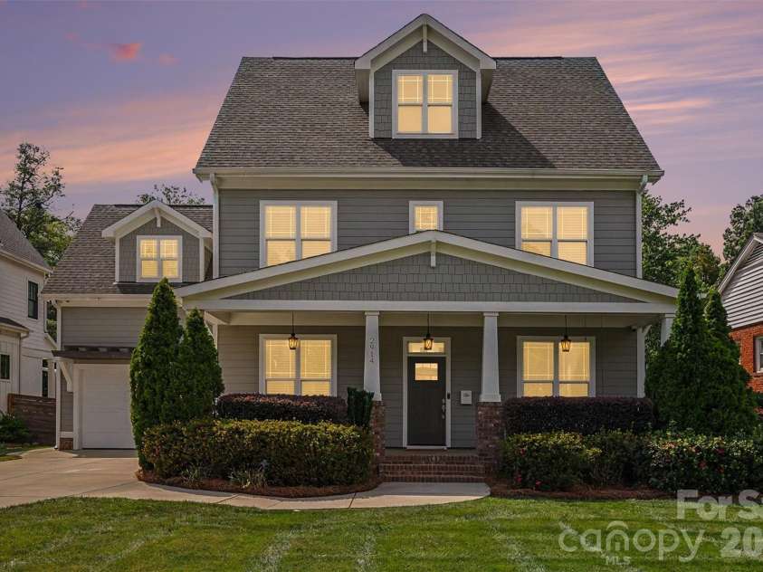 2914 Windsor Avenue, Charlotte, NC 28209.  MLS# CAR4409213, YatesRealty ID 41528. Edited for sunset view