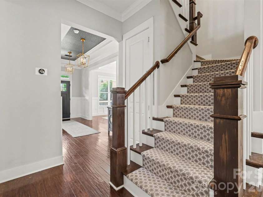2914 Windsor Avenue, Charlotte, NC 28209.  MLS# CAR4409213, YatesRealty ID 41528. Stairway to second floor