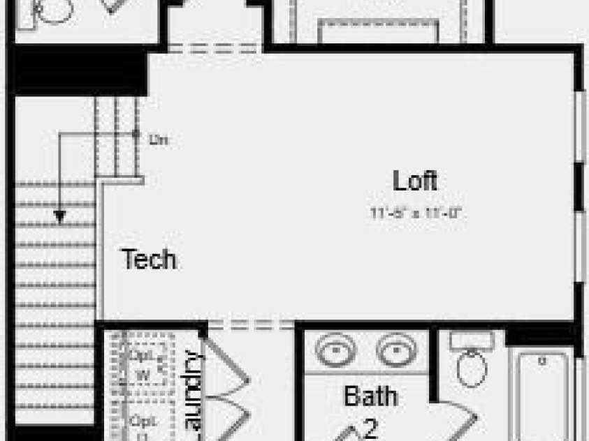 8692 Miles Gap Road, Indian Land, SC 29707.  MLS# CAR4411785, YatesRealty ID 41542. Upper Level Floor Plan - Additional Highlights Include: extended laminate flooring at first floor, alternate primary bath layout with tile shower pan, tile surround and ledge, 220volt /50-amp outlet at garage, 36