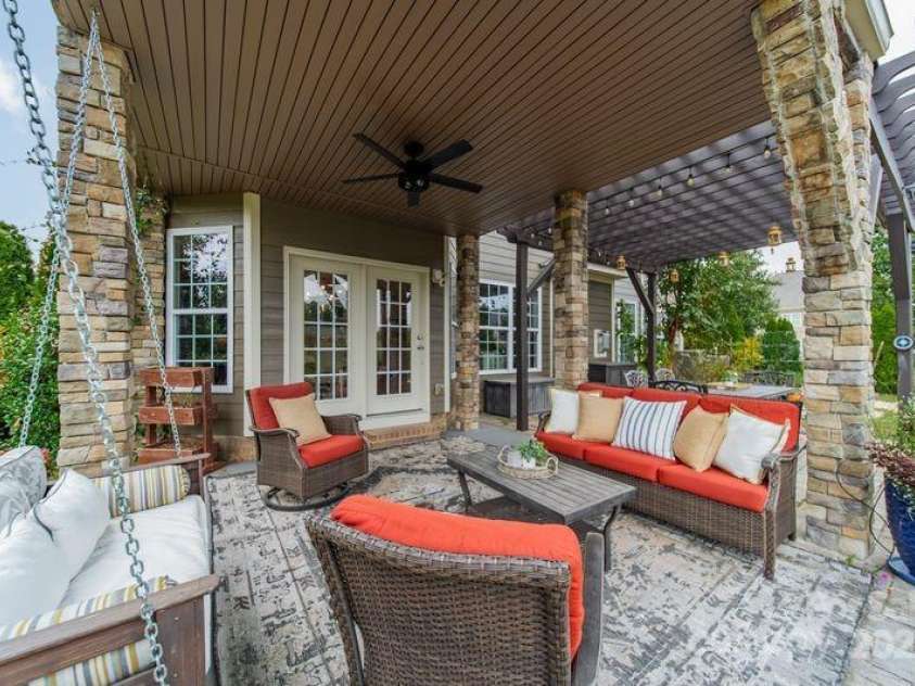 2762 Red Maple Lane, Harrisburg, NC 28075.  MLS# CAR4324491, YatesRealty ID 4156. Backyard Patio