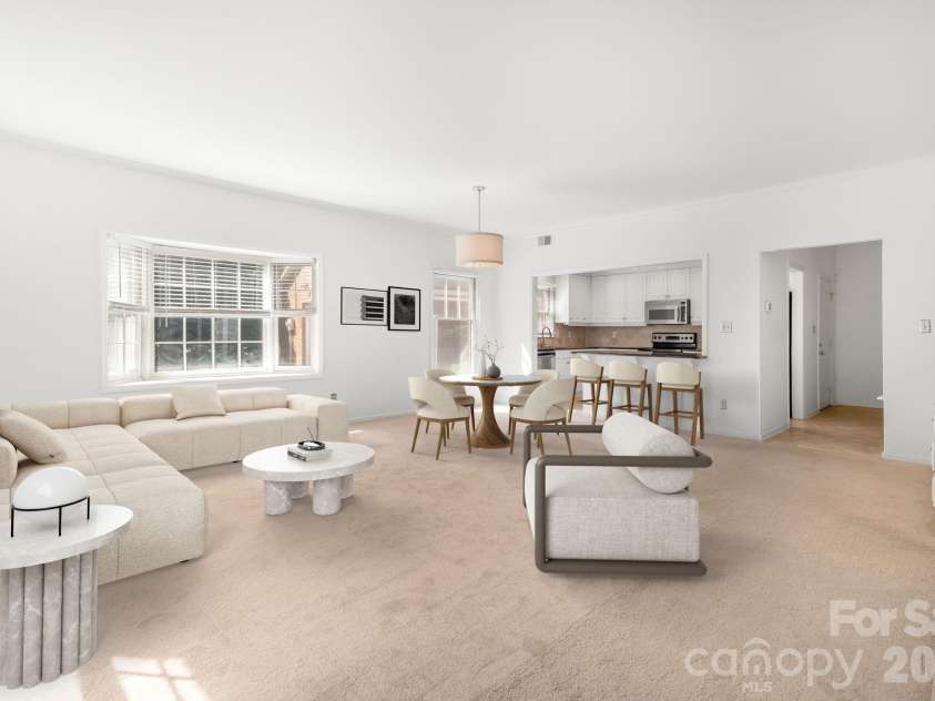 1016 Queens Road, Charlotte, NC 28207.  MLS# CAR4356907, YatesRealty ID 41564. Virtually staged