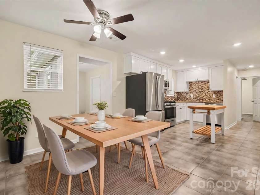 1352 Steed Street, Rock Hill, SC 29732.  MLS# CAR4411220, YatesRealty ID 41581. Dining and kitchen *Virtually Staged*
