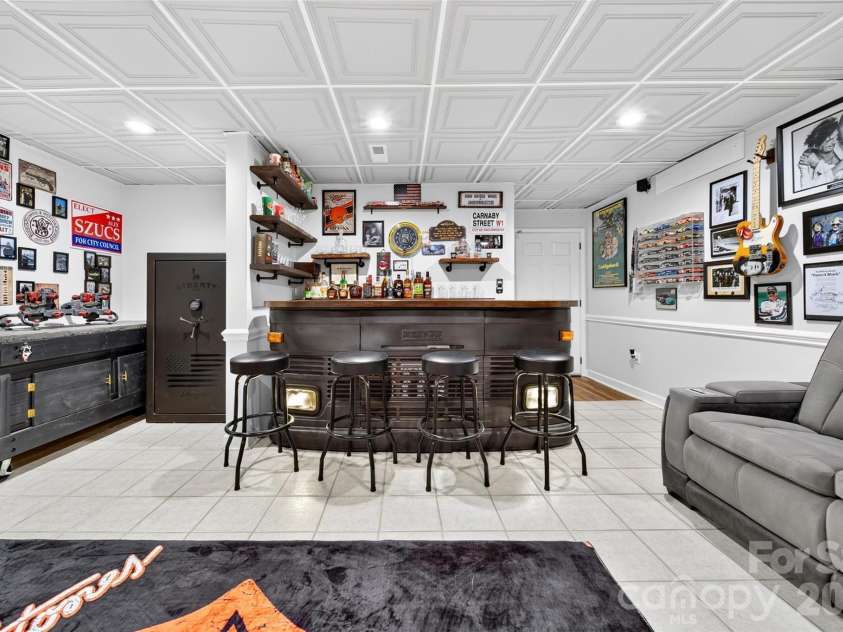 1345 Gaston Day School Road, Gastonia, NC 28056.  MLS# CAR4410332, YatesRealty ID 41583. Finished basement