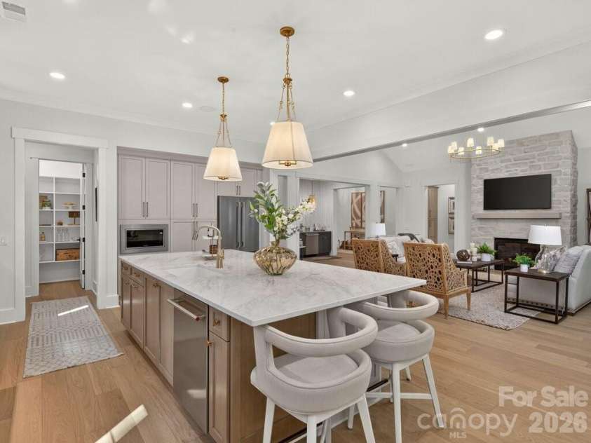 3098 Sherman Drive, Lancaster, SC 29720.  MLS# CAR4404508, YatesRealty ID 41590. Kitchen Island with view to Pasntry