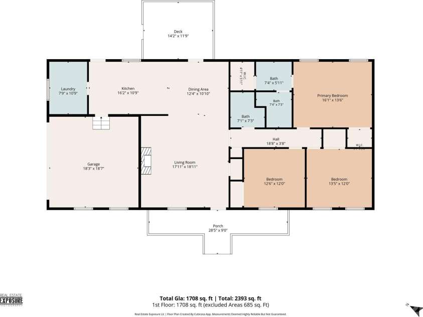 918 Tirzah Road, York, SC 29745.  MLS# CAR4407415, YatesRealty ID 41629. Floorplan