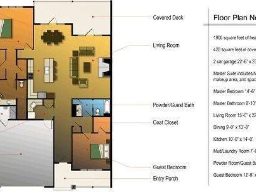 157 Copper Valley Lane, Hendersonville, NC 28739.  MLS# CAR4401396, YatesRealty ID 41639. Reverse Plan Shows Room Sizing