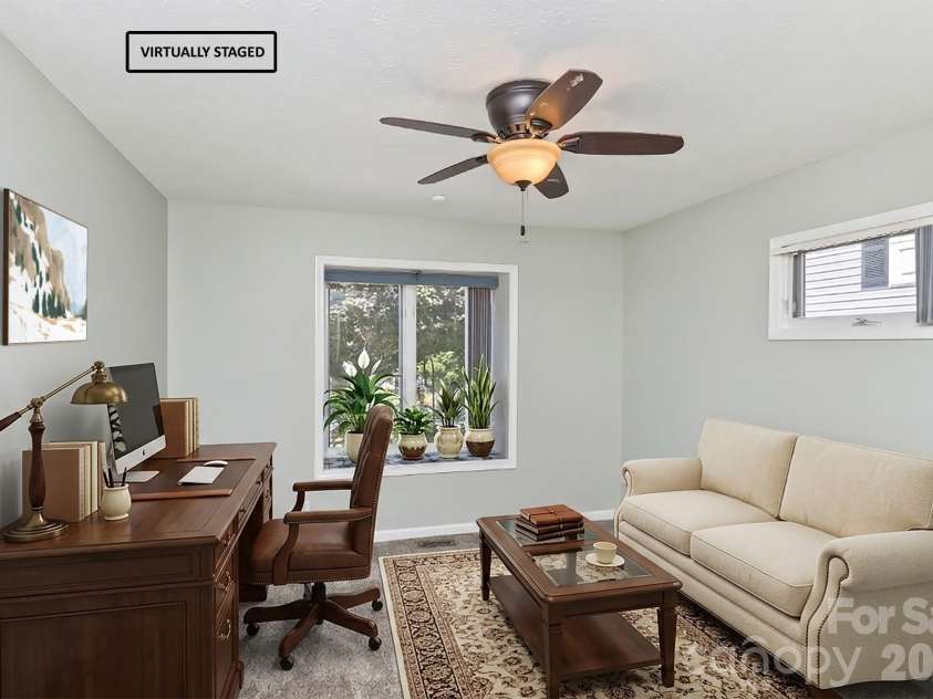 100 Titleist Way, Hendersonville, NC 28739.  MLS# CAR4407640, YatesRealty ID 41644. Main Level Office/Guest BR V-Staged