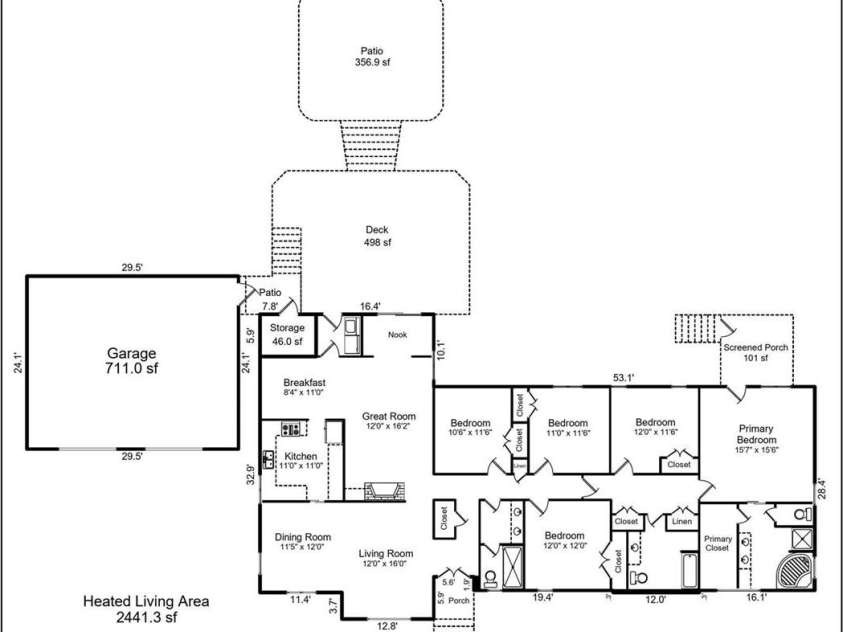 13520 Andulusian Drive, Matthews, NC 28105.  MLS# CAR4409742, YatesRealty ID 41651. Your floor plan.