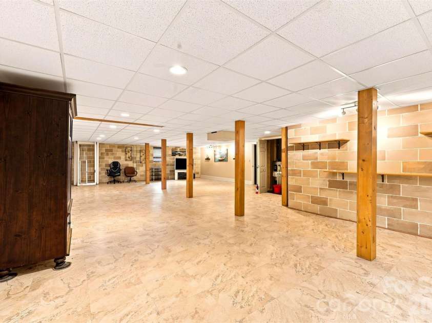 199 Bethlehem Manufacturing Lane, Hickory, NC 28601.  MLS# CAR4406517, YatesRealty ID 41654. Heated Basement/Entertainment Room