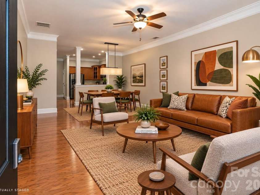 5732 Village Drive, Concord, NC 28027.  MLS# CAR4404849, YatesRealty ID 41667. Virtually Staged